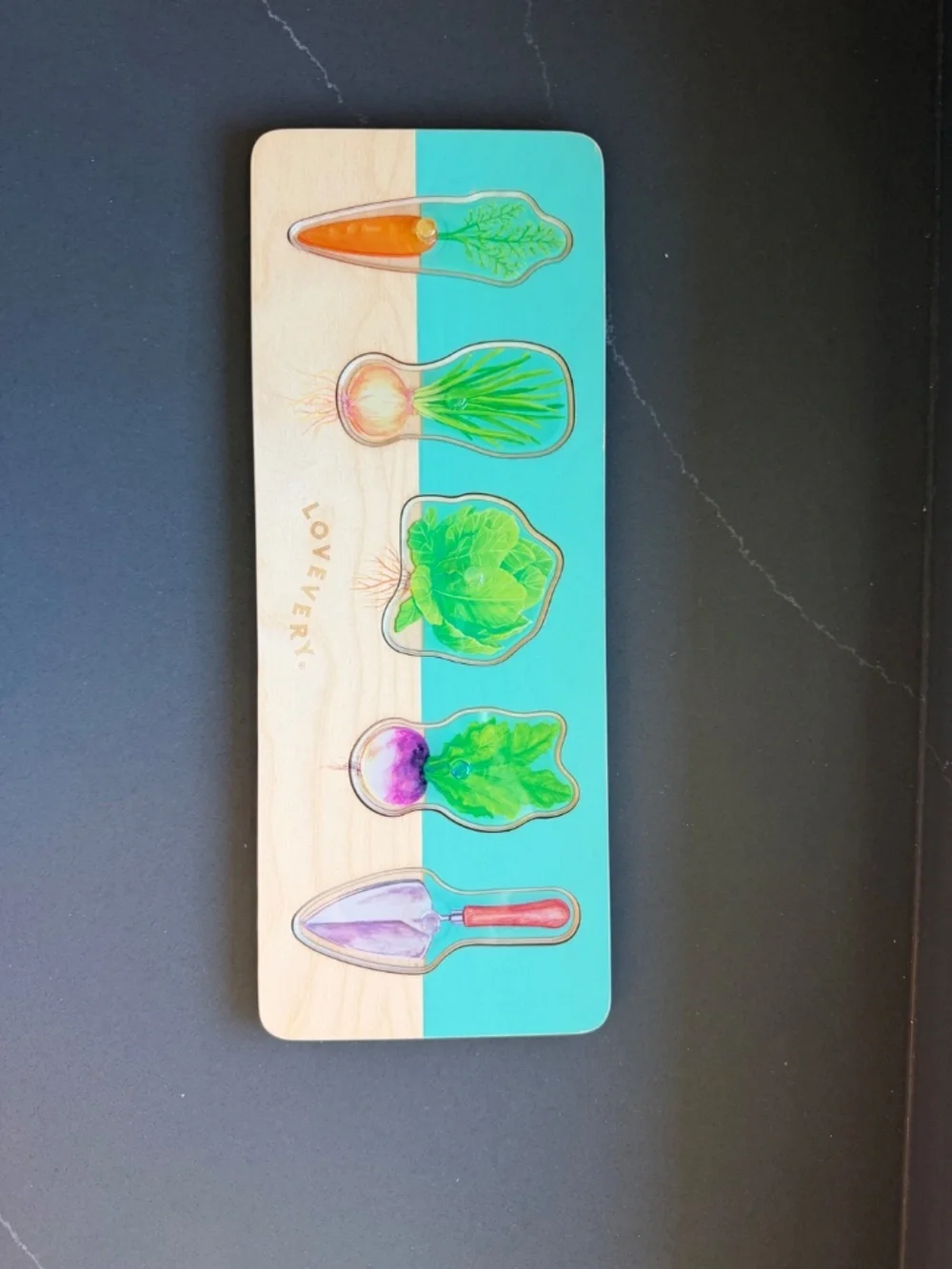 Lovevery Community Garden Wooden Toddler Puzzle